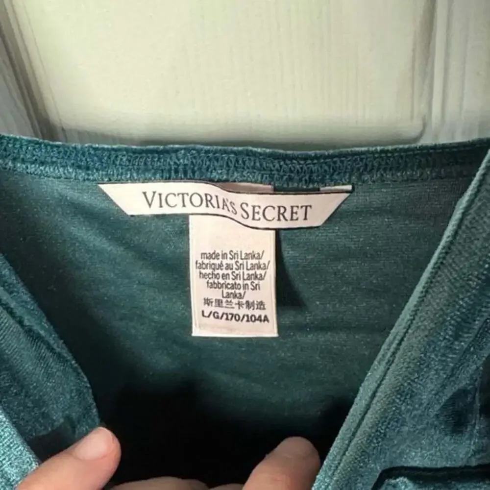 Victoria's Secret Teal Velvet Slip